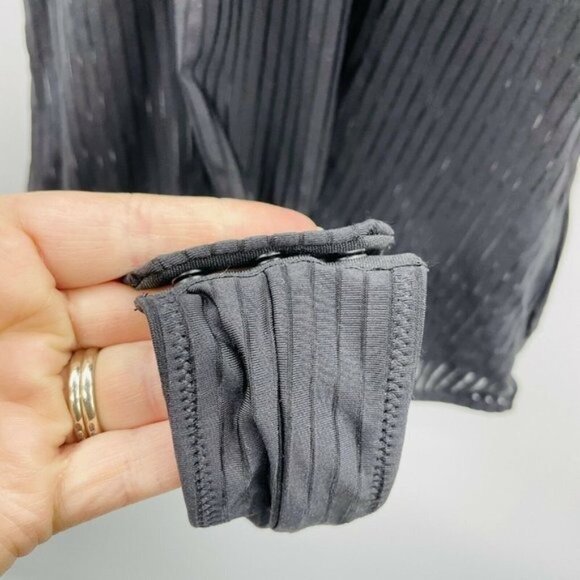 INC Size Medium Shadow Stripe Thong Bodysuit 1023 - Picture 6 of 11